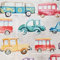 Stoff Meterware Baumwollstoff Auto Autos groß bunt Jungenstoff nostalgisch Digitaldruck Dekostoff 0,5 m