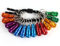 Katerk Portable 16pcs Bit holder Keychain Light Weight 1/4 inch Hex Shank Drill Screw Adapter Quick-change Screwdriver Electrician Tools Organizer