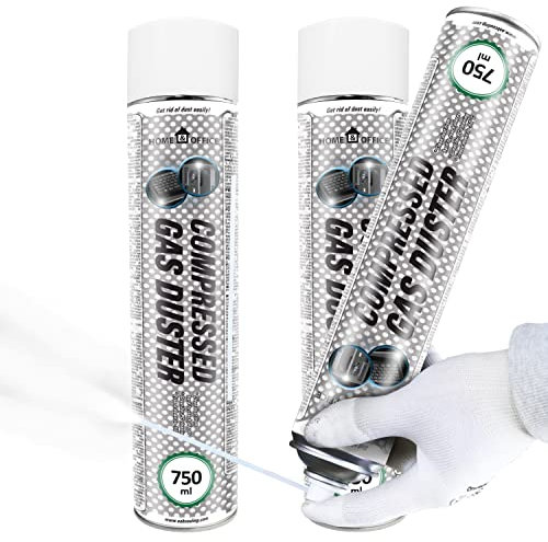 AABCOOLING Home&Office Frío Spray Compressed Gas Duster 2x750ml - Efecto Frío, Coche y moto, Cuidado del motor, Enfriado Directo Hasta -50°C, Spray de frío