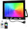 NATPOW LED Strahler Außen, 100W Smart RGB Strahler mit Fernbedienung Bluetooth App, LED Fluter Flutlichtstrahler Farbwechsel Scheinwerfer, IP66 Wasserdicht Flutlicht für Gärten, Innenhöfe(1 Stk)