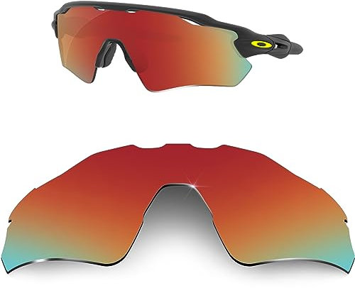 HiCycle2 Verres de rechange polarisés pour lunettes de soleil Oakley Radar EV Path, rouge