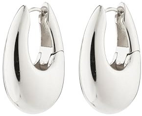 AUTUMN chunky Retro-Creolen (Silber)