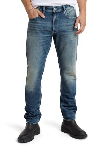 G-Star Homme Jean Mosa Straight, Bleu (antique faded lago blue D23692-D434-G354), 33W / 30L