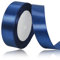 Dunkelblau Satinbands 25mm Breit, 22 Meters Schleifenband, Geschenkband für Geschenkverpackungen, DIY Handwerk, Blumensträuße, Nähprojekte, Schleifenherstellung, Geburtstags- und Hochzeitsdekorationen