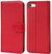 CoolGadget Klapphülle für iPhone 6 / iPhone 6S, PU Leder Schutzhülle mit Kartenfächern und Aufstellfunktion, Rot