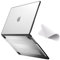 eleger Anti-cracking Case compatible with MacBook Air 15 inch M4 A3241 M3 A3114 M2 A2941, 2025 2024 2023 Release, Black TPU Bumper & Hard PC Shell, Matte Clear