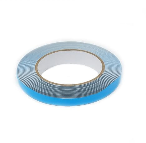 SteelFlex® 13mm Wide Steel Tape - Gloss White & Foam Adhesive (5 Metre Length) | Premium Steel Tape for Organizing & Marking - Flexible & Strong Adhesive for Various Surfaces