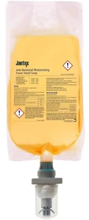 Jantex Foam Anti-Bac Hand Soap Refill Pouch, 1300ml | Kills 99.9% of bacteria to ensure optimal hand hygiene in busy commercial kitchens and washrooms.