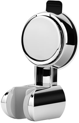 Grünwerk Support Douche Sans Percage, étanche Et Réglable En Hauteur Support De Douche, Montage En Quelques Secondes Support Pommeau De Douche Ventouse,argent