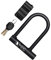 Toyvian Heavy Duty U Lock for Bike Cut Resistant and Drill Resistant Mountain Bike Lock Theft Bicycle U Shackle with Protective Cover Includes Keys for Road and Use