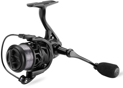 Fishing King Spinnrolle Größe 2000 - Angelrolle mit Schnur für Barsch/Forelle | Angelrolle 2000 ideal für das Spinn- & Jigangeln
