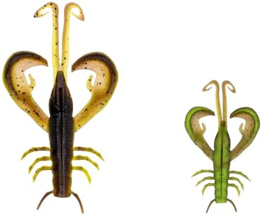 ZECK - Gummikrebs - Action-Craw - Edward | 4,5 cm - Moor Kiwi (6 Stück)