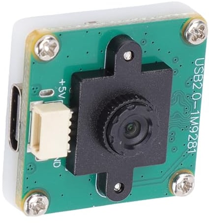 Denash Global-Shutter-Kamera, Monochrom-Sensor, OV9281-Kameramodul mit Hoher Bildrate, Passend für RasPi und Nano mit USB Typ C, 120 -Aufnahmefähigkeit, USB 2.0