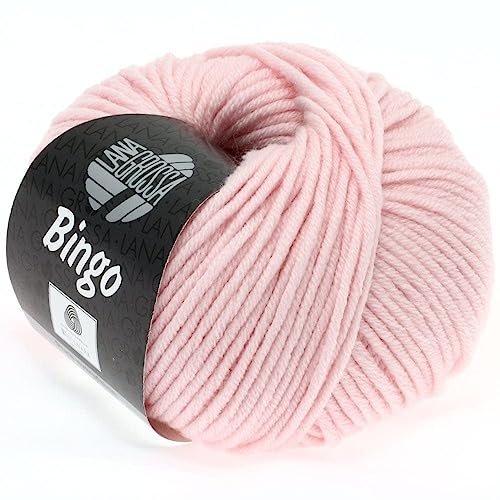LANA GROSSA Bingo | Extrafeine Merinowolle waschmaschinenfest und filzfrei | Handstrickgarn aus 100% Schurwolle (Merino extrafein) | 50g Wolle zum Stricken & Häkeln | 80m Garn FB 64