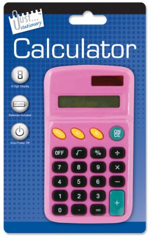 Just stationery Pocket Calculator - Assorted Colours