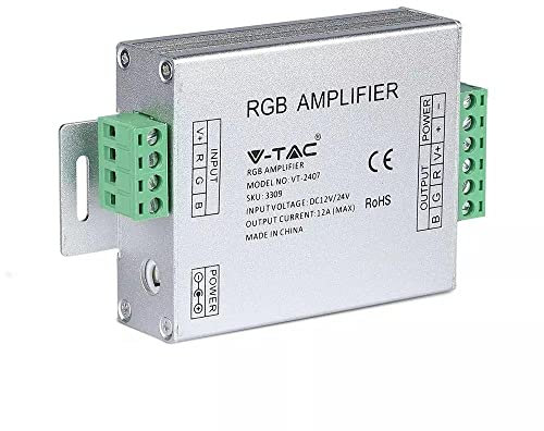 LED RGB Amplificador – Amplifier 12 V 18 A 216 W para Tira de LED RGB de rayas multicolor
