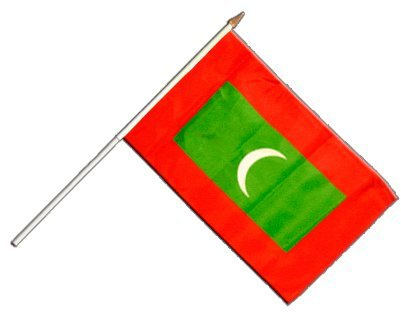 Flaggenfritze® Stockflagge Malediven - 30 x 45 cm