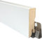 UFI Group TRECOR® Cube Sockelleiste, Fußleiste 16 x 58 mm in Weiß RAL 9016 - CLIPSTAR Fräsung - Länge: 240 cm - Sie kaufen (5 Stück) Gesamt: 12 Meter