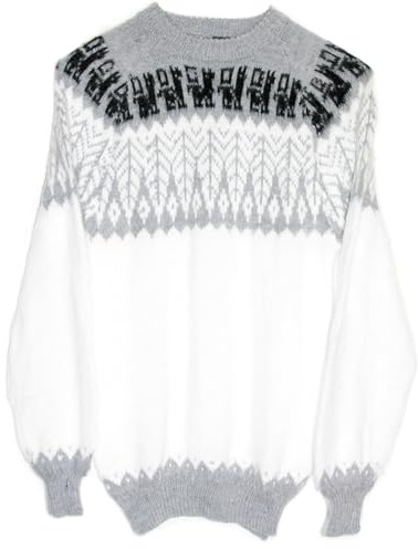 Gamboa Alpaka Wolle Pullover Damen | Weich, warm und bequem: Wollpullover Norweger für den Alltag, die Freizeit und kalte Tage.