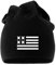MoonWorks Coole Beanie aus weichem Jersey mit Amerika Flagge, Bedruckte Mütze für Herren und Damen, schwarz Unisize