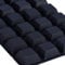 INCREWAY 32 Piezas Pies de Goma, 20 * 20 * 8mm Negro Silicona Almohadilla Autoadhesiva Parachoques para Muebles Topes de Protección