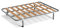HOGAR24 ES Lattenrost Basic + 4 quadratische Beine 26 cm, 120 x 180 cm
