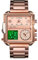 SKMEI Digitale Sportuhr für Herren, LED, quadratisch, großes Zifferblatt, analog, Quarz-Armbanduhr mit mehreren Zeitzonen, wasserdichte Stoppuhr, Roségold-Licht, 1.78*1.61*0.55 inch, Geschäft
