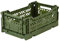 AY-KASA Khaki, Faltbare Aufbewahrungsbox mit 26,6x17,1x10,5 cm und 4 Liter Volumen - Bunte Klappbox zum Einkaufen und Aufbewahren - Stabile Faltbox aus Plastik - Organizer Box