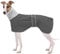 Geyecete Fleece Hundemantel Pullover für Windhunde,Whippet winterjacken Rollkragen Warmes Verstellbaren Winterpullover für hunde, kleidung Speziell für Greyhounds Lurcher und Whippets-Grau-XS