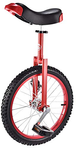 NANANA Einrad 16/18/20/24 Zoll Single Round Kinder Erwachsene Balance Radfahren Übung Outdoor Sport Fitness-Übungs-Gesundheit, Outdoor Sport Fitness-Übungs-Gesundheit,Rot,24inch