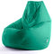 Avalon - Pouf Poltrona Sacco Gigante XXL Jive, Puffo per Sedersi Ergonomico, Pouf a Sacco in Tessuto Antistrappo e Impermeabile, Poltrona a Sacco Moderna, Made in Italy(95x95x135cm-Verde smeraldo)