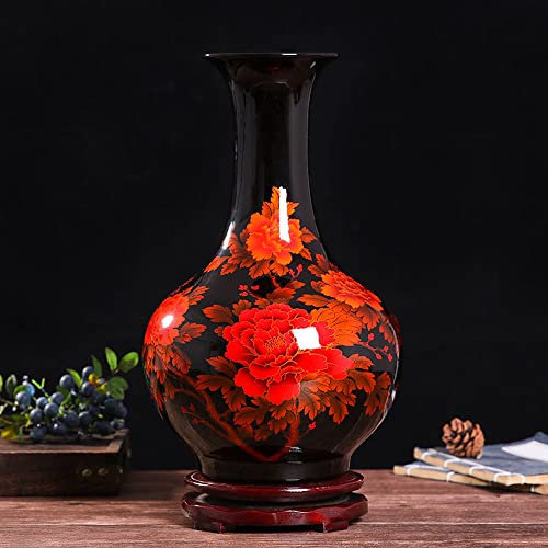 WLBHWL Vase en Céramique Vase À Chinoiseries Style De Conception Spéciale avec Mélange De Couleurs Surface Vitrée Lisse Et Lumineuse Décoration De La Maison Décoration De Salon Affichage De Fête