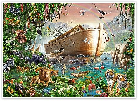 Die Arche von Noah Poster von Adrian Chesterman 40 x 30 cm Wandbilder Wanddeko