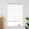 QiBoYuYe Day Night Blind Zebra Roller Blinds Blackout Window Curtain For Bedroom Door Windows Aluminium Cassette Translucent Vision Curtains (White Width 120cm X Height 150 cm)