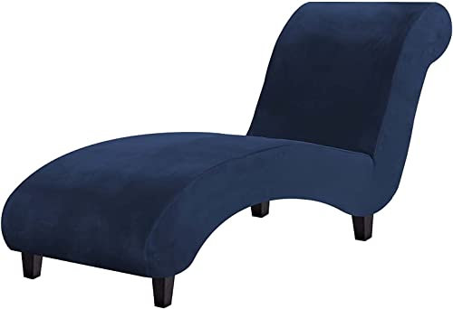 AQIGR Samt Chaise Luxus Chaise Bezug Für Chaiselongue Chaise Lounge Cover Liegesessel Stuhlbezug Elastische Relaxliege Deluxe Stuhlbezüge (Color : H)
