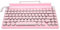 Retro Mechanical Keyboard, Typewriter Style Keyboard Wireless, Cute Round Punk Keycaps with Bluetooth USB, Gaming Keyboard with Backlit for Desktop/PC/Phone (Pink)