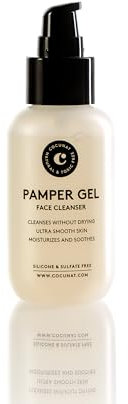 COCUNAT - Pamper Gel - Milde natürliche Gelseife - Reinigt bis in die Tiefe ohne auszutrocknen - Zweifache Reinigung - Mischhaut, Empfindliche Oder Reife Haut - Aloe Vera - Ohne Sulfate - 100 ml