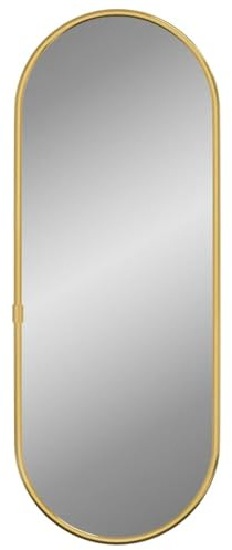 vidaXL Wandspiegel Golden 40x15 cm Oval
