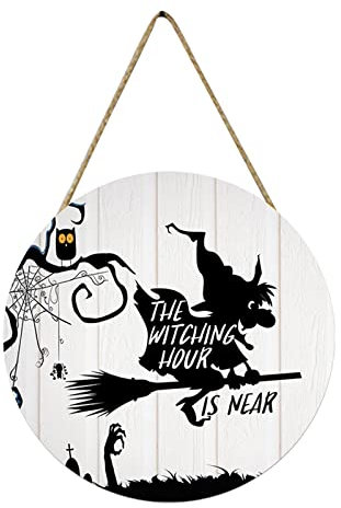 Türdeko Haustür Willkommensschild türkranz Herbst Halloween Feiertag Girlande Dekoration Kranz Halloween Deko Party Totenkopf Spinnen Anhänger für Haus Garten Spukhaus Dekoration (C, One Size)