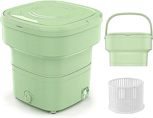 伟 祥 Mini lave-linge pliable portable avec panier de vidange, type divisé, grande capacité de 18 L pour famille, camping, dortoirs et autres environnements
