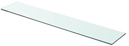 SKM Estante de cristal transparente, 80 cm x 15 cm, peso: 2,62 kg, 243833