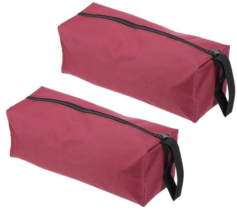 PATIKIL 2 Pack 12 Reißverschluss Werkzeugbeutel Werkzeug Beutel Rot | Tasche Beutel, Mehrzweck, Wasserdichte, Speicher Organizer, für Schraubendreher Zangen