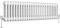 Heilmetz Traditional 2 Column Radiator Horizontal Double, 300 x 1200mm Central Heating Radiator Cast Iron Style 2 Column Radiators White