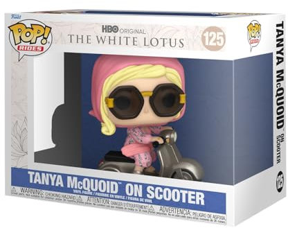 Funko Pop! Rides: White Lotus - Tanya McQuoid On Scooter On Scooter - Figura de Vinilo Coleccionable - Idea de Regalo- Mercancia Oficial - Juguetes para Niños y Adultos - TV Fans