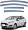 REAGAR Auto Seitenfenster Windabweiser Für Ford Fiesta Sedan MK6 2009-2020 2021 2022 2023, Vorne Hinten Autofenster Visier Tür Rauchabweiser Regenschutz Luftabweiser