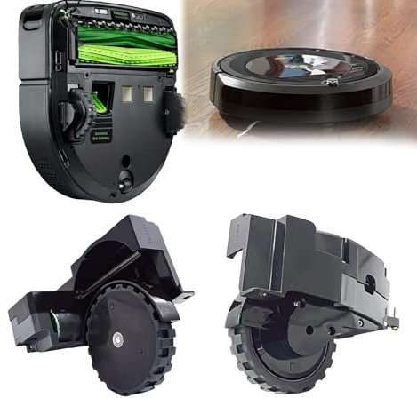 Moduli Ruota di Ricambio per iRobot Roomba Serie I&E - Compatibili con I1, I2, I3, I4, I5, I6, I7, I8, J7, E5, E6 - Coppia Destra e Sinistra