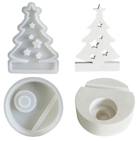 Silikonformen Gießformen Weihnachten,Silikonform Kerzenhalter Gießform Weihnachten,Gießformen Silikon Weihnachten Silikonform Einschieber,Silikonformen Weihnachten Gießform Kerzenhalter (A)