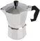 Queeucaer Caffettiera per caffè 3 tazze, urna, caffettiera e caffettiera elettrica, mini piastra riscaldante, 500 W, 6/3 tazze (Espresso Maker con piastra riscaldante)
