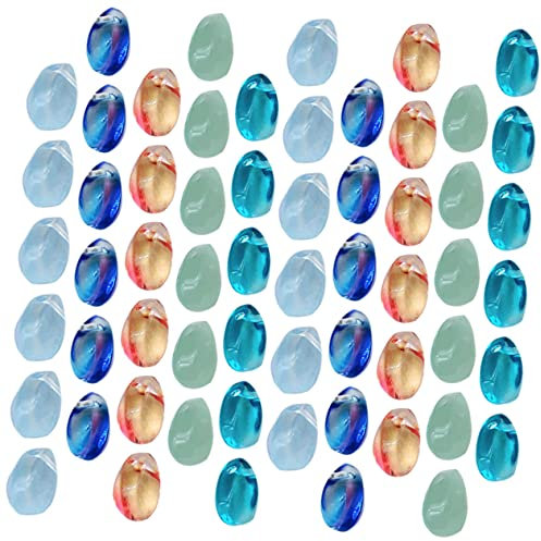 Lurrose 100 Stück Farbige Glasur Tropfen DIY Kits Farbige Schmuckherstellung Spacer Charms Armband DIY Regentropfen Basteln DIY Bastelherstellung Loses Glas