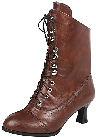 Stivali Tacco Stivaletto Invernale Nero Donna con Tacco Stivali Cowboy Donna Stivali Texani Donna Polpaccio Largo Scarpe Traforate Donna Stivali Alti con Tacco Donna Stivali